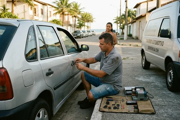 Abertura de carros em Itanhaém: quando procurar atendimento para clientes de O Polo Chaveiro Itanhaém