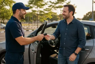 Chaveiro abrindo um carro usando ferramentas especializadas em Itanhaém.